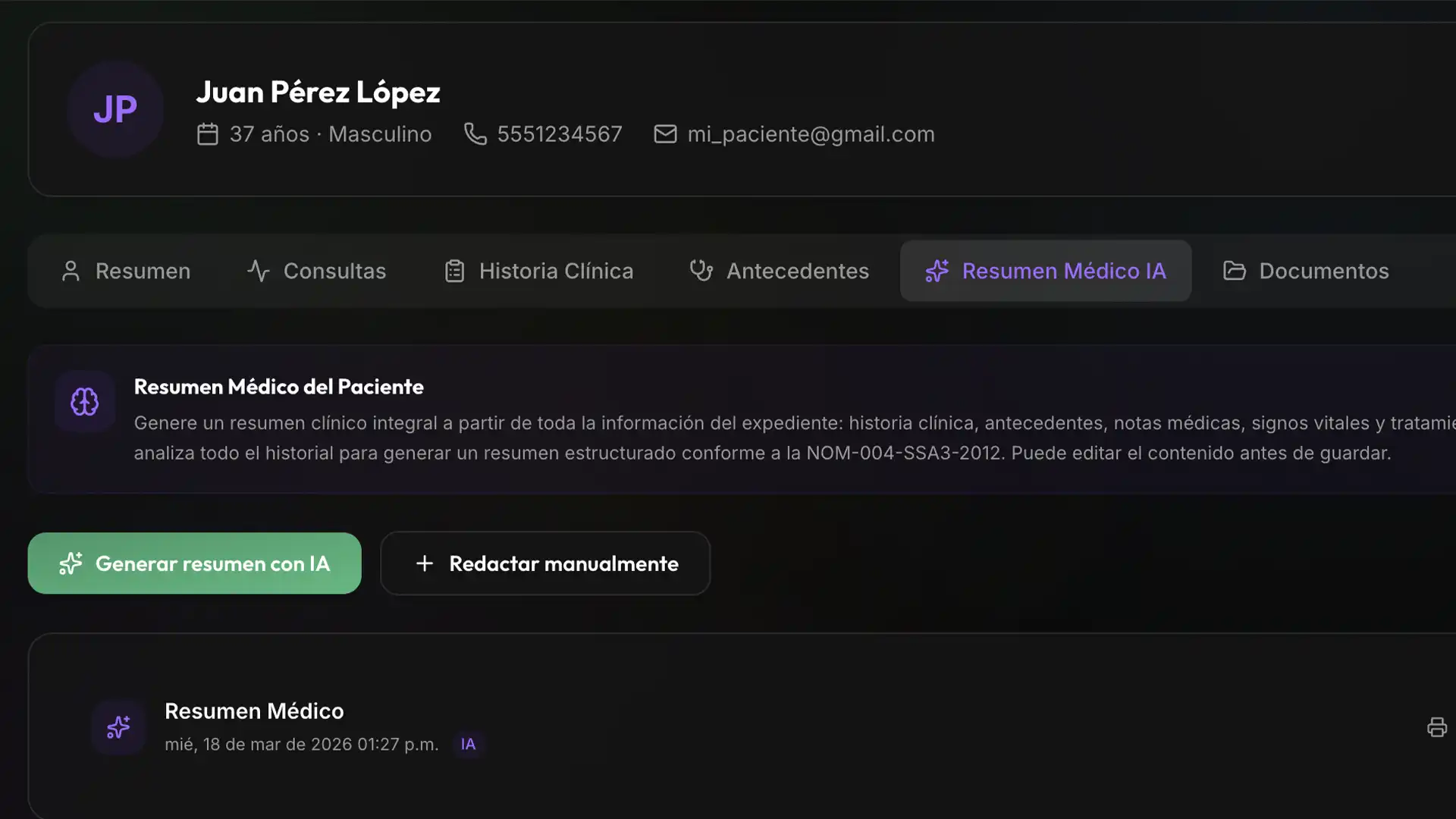 IA Médica con Escucha Activa — Generación automática de notas SOAP en Medicynia