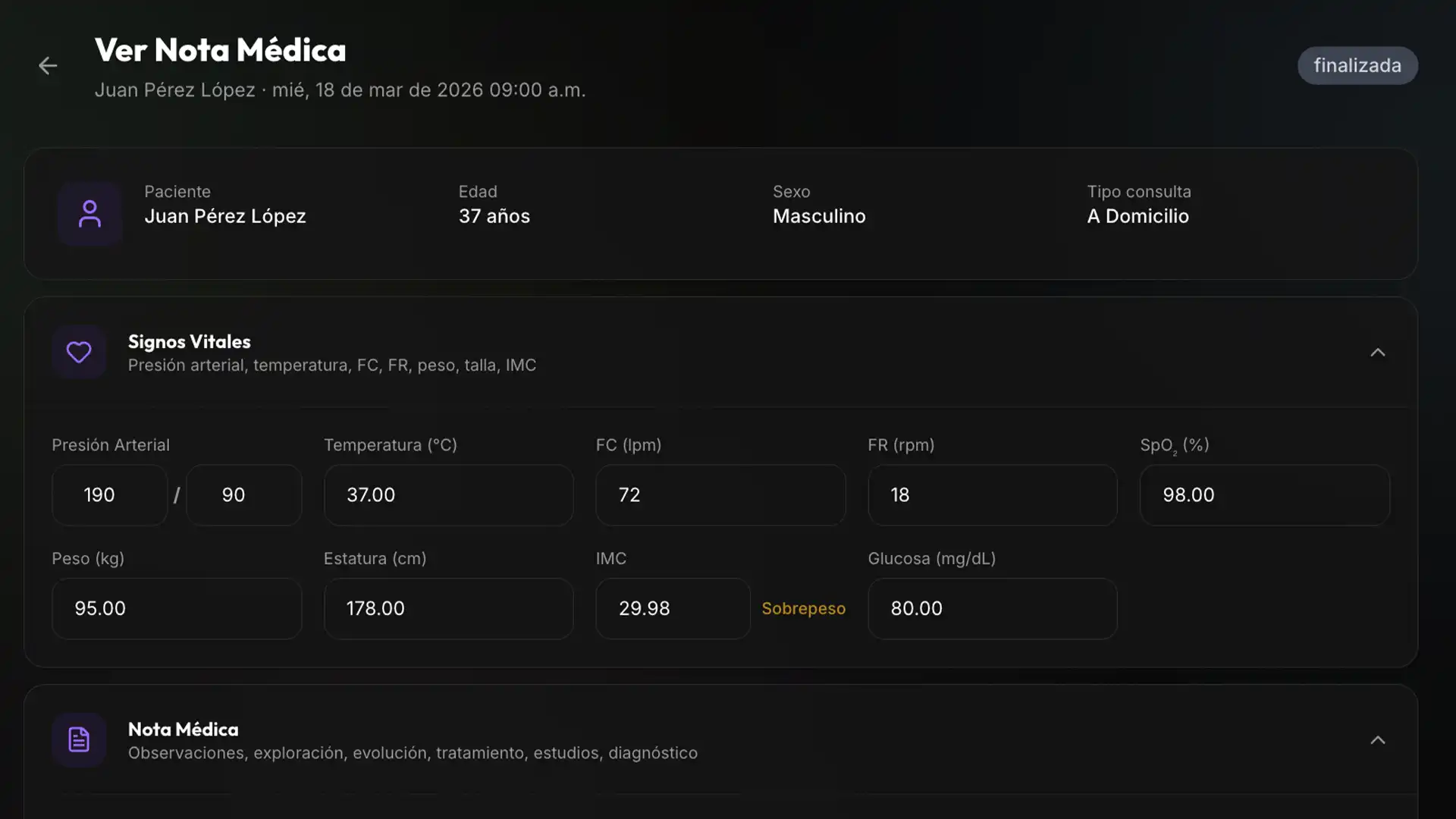 Expediente Clínico Electrónico Medicynia